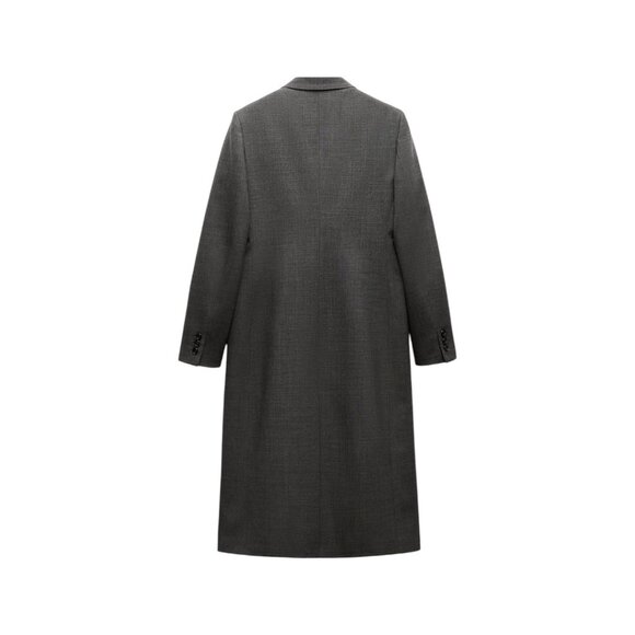 ZARA ZW COLLECTION TAILORED WOOL BLEND FROCK COAT - Picture 2 of 4
